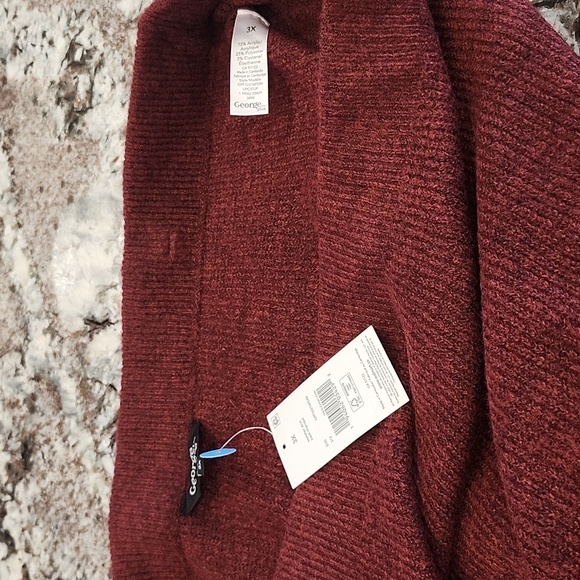 Brand new 3x skirt.  Soft knit like material. Wine/Burgundy Colour - Picture 3 of 3